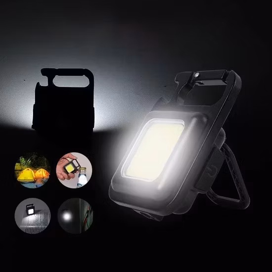 Mini torcia tattica portachiavi ricaricabile a LED