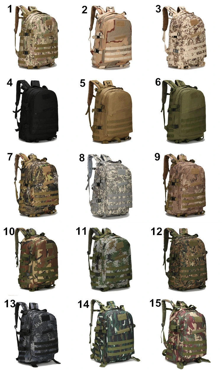 Jungle Python Pattern Camouflage Multicolor Waterproof Tactical Sports Backpack