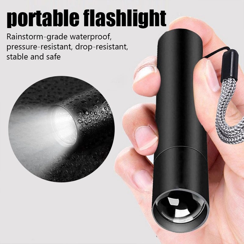 Powerful Lights Ultra Bright 18650 LED Flashlight Lamp USB Rechargeable Mini Flash Light Tactical Light Zoom Camp Torch