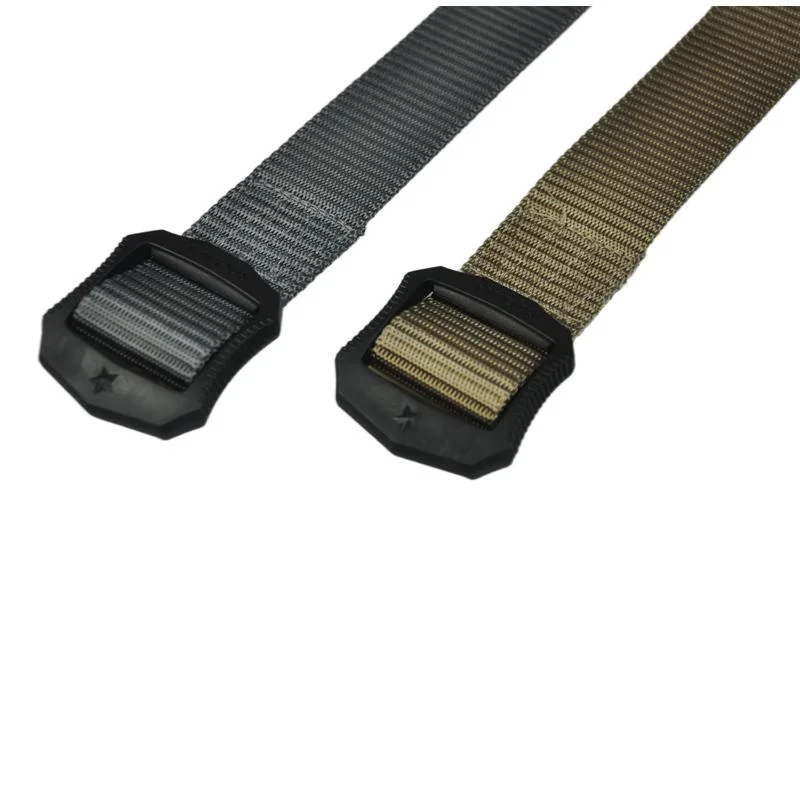 Tactical Outdoor Belt Imitation Nylon Army Style 1.5 Inch Green Outdoor Sports Nylon Webbing Belt