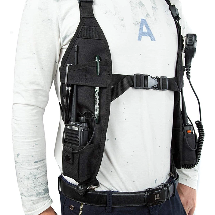 Universal Double Radio Shoulder Harness Holster
