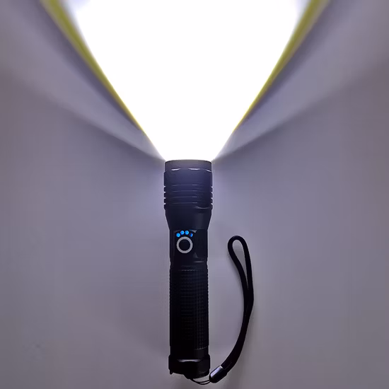 Yichen Torcia tattica LED zoomabile ricaricabile da 1200 lumen, Torcia portatile Guardian