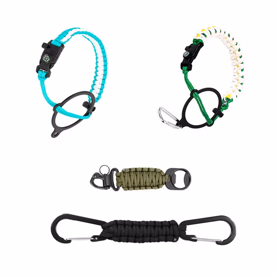 Accessori per la caccia Tacband Attrezzatura tattica Bracciale intrecciato in nylon paracord