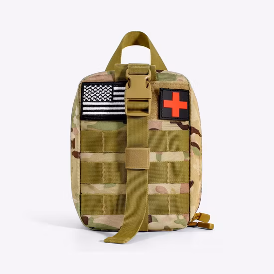 Borsa per kit di pronto soccorso portatile da 90 pezzi per trauma tattico medico di emergenza militare da campeggio all'aperto
